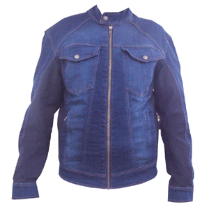 Denim motorcycle jacket